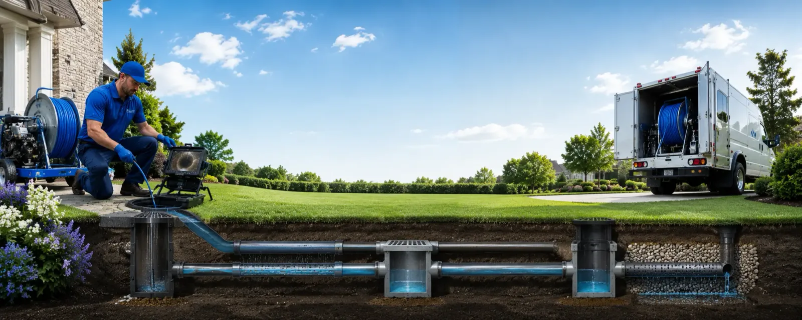 Outdoor drain cleaning information for Guilford, NY